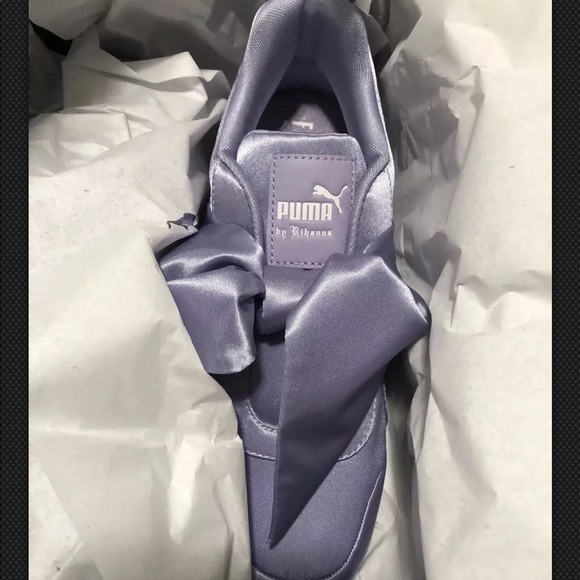 PUMA FENTY Purple Bow Sneakers NEW NWT - Picture 2 of 9